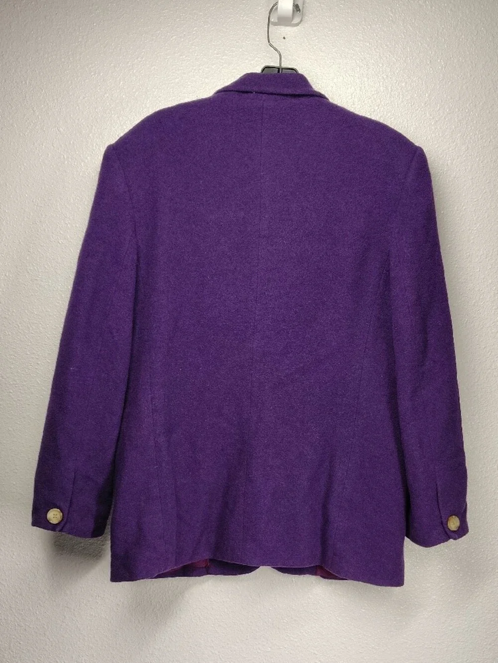 Vintage Elements Purple Wool Coat Exclusively Spiegel size 12